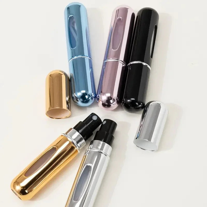 5ml Bottom Charge Perfume Refillable Bottle Liquid Container For Cosmetics Spray Bottling Dispenser Press Head Portable Travel