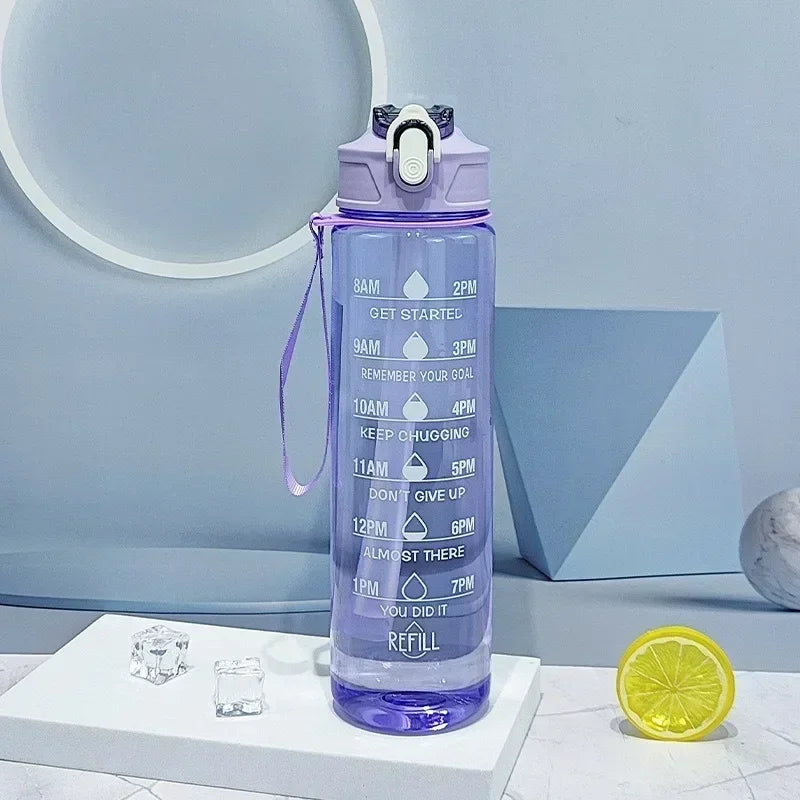 750ml Large Capacity Leak Proof Sports Water Bottle Portable Handle for Outdoor Activities