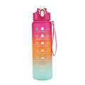 800ML Large Capacity Sports Water Bottle Leak Proof Plastic Drinking Cup With Scale Suitable For Travel Fitness Leakproof