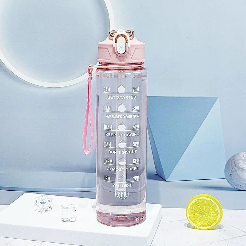 750ml Large Capacity Leak Proof Sports Water Bottle Portable Handle for Outdoor Activities