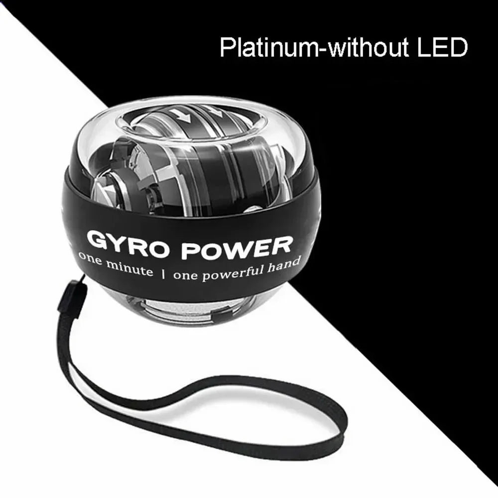 Power Ball Silent Grip Strength Device with Built in Elastic Device Self Starting Wrist Power Training Wrist Power Ball