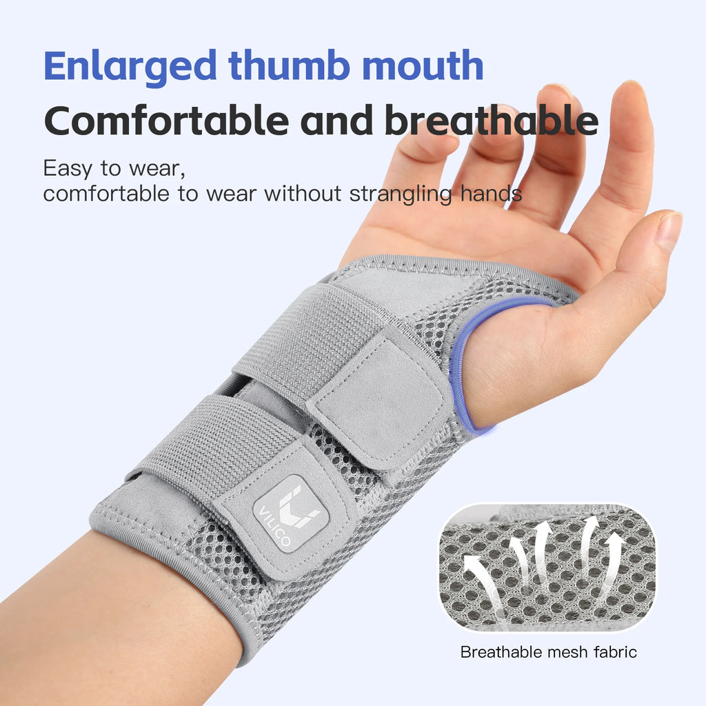 1/2 Finger Joint Pain Tendon Sheath Adjustable Dual Strap Wrist Guard with Thin Design Thumb Strain Protection Strap Wrist Guard