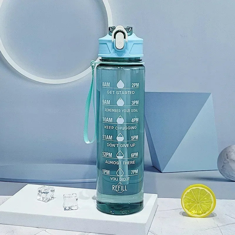 750ml Large Capacity Leak Proof Sports Water Bottle Portable Handle for Outdoor Activities