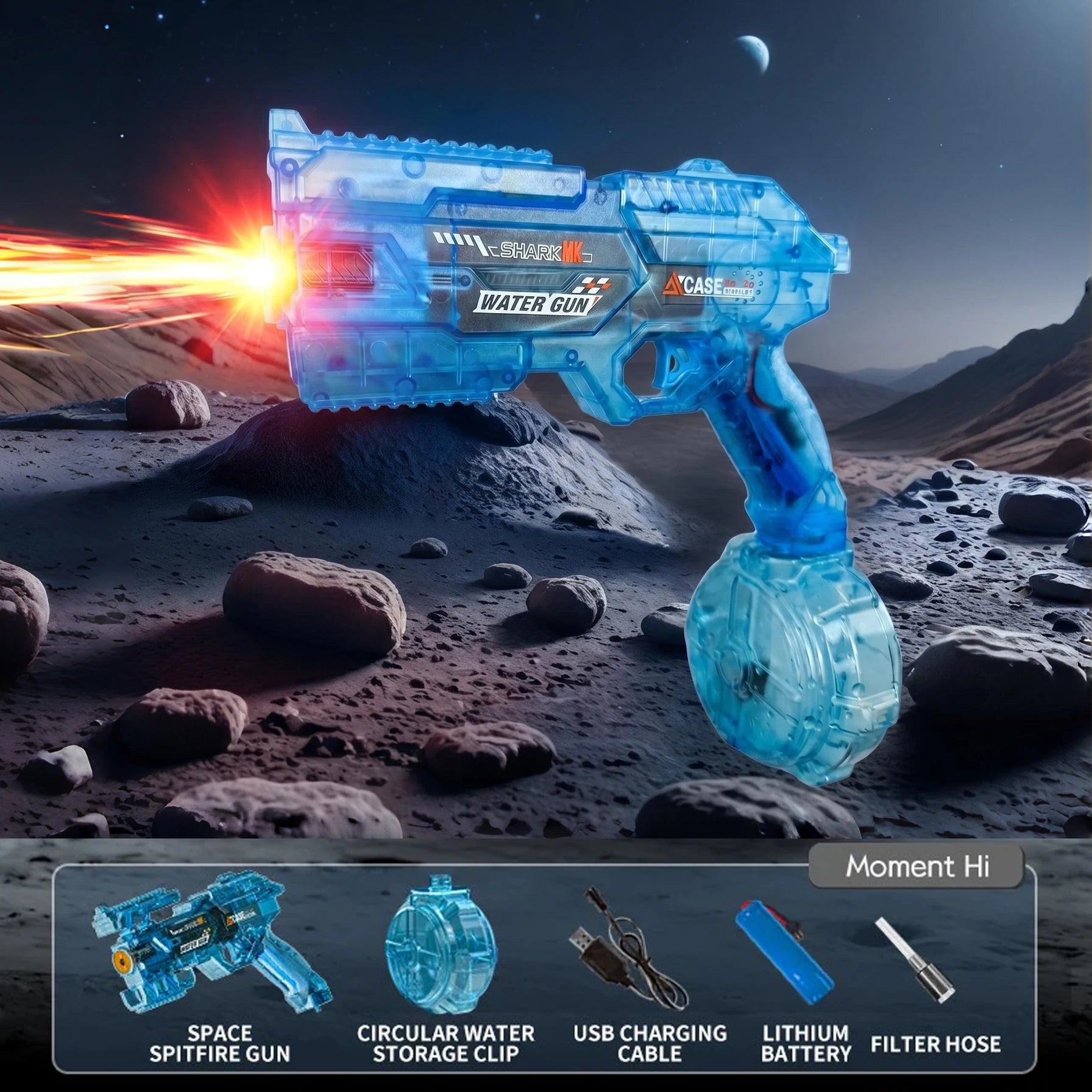 Electric Water Guns For Adults Powerful Squirt Automatic Water Suction Water Blasters Summer Outdoor Beach Toy For Boys Kid Gift