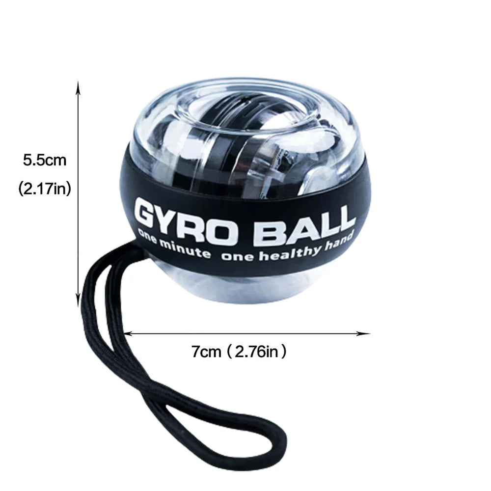 Power Ball Silent Grip Strength Device with Built in Elastic Device Self Starting Wrist Power Training Wrist Power Ball