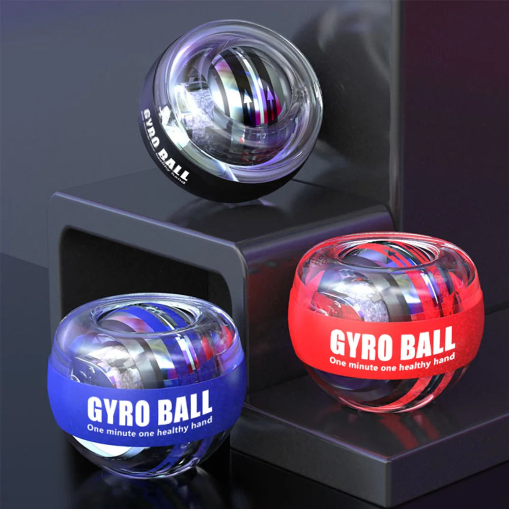 Power Ball Silent Grip Strength Device with Built in Elastic Device Self Starting Wrist Power Training Wrist Power Ball